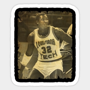 Karl Malone - Vintage Design Of Basketball Sticker